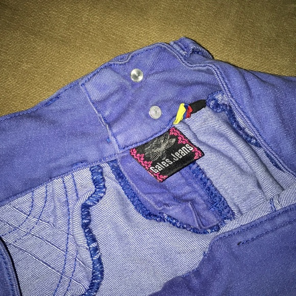 Butt Lifting Blue Purplish Jeans - Picture 4 of 5